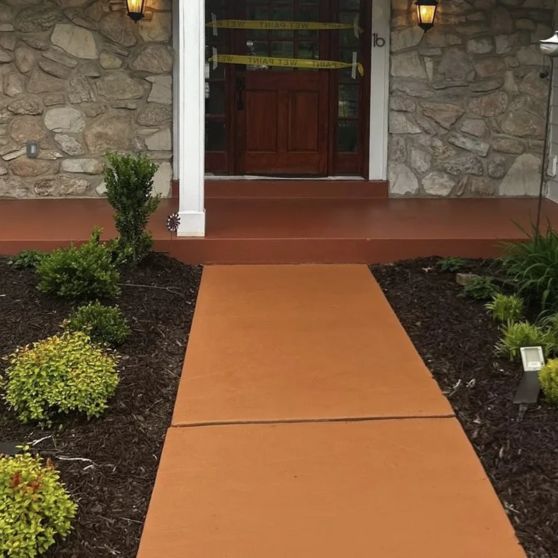 Concrete Stain - Walkway & Porch