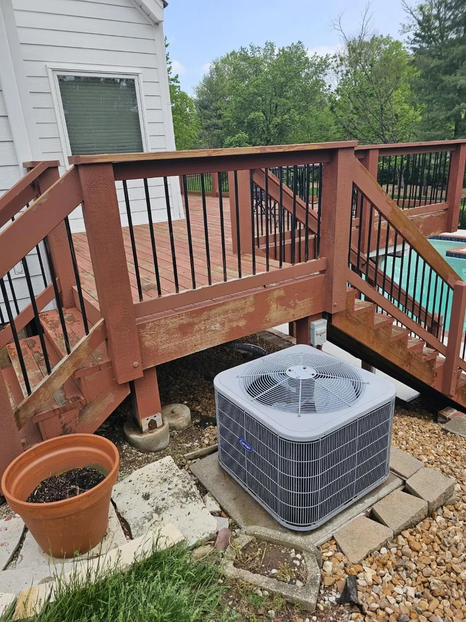 Poolside Deck Restoration - before
