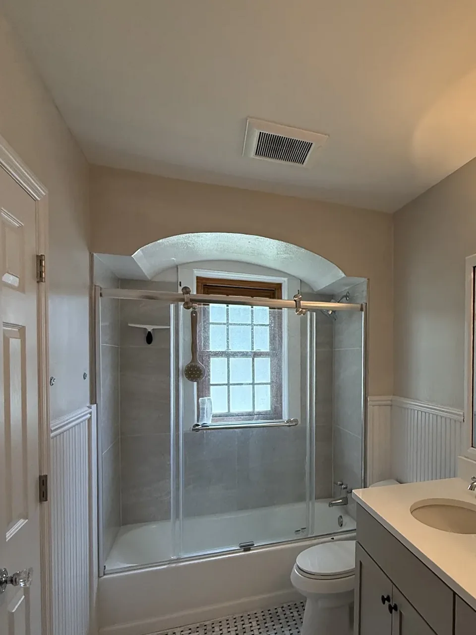 Ceiling Plaster Repair and Bathroom Refresh - after